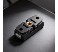 ReachMall Quick Release Base For Insta360 X5, Secure ABS Mounting Adapter, Compact 12x7.5x1cm, Black