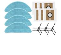 ReachMall Replacement Side Brush Filter Mop Cloth Kit For ILIFE A12 Pro V9 Pro Robot Vacuum, Nylon Microfiber Materials, for ideal For Pet Hair