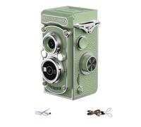 ReachMall Retro CCD Digital Camera, HD Video Recording, Compact ABS Body for Students, Campus Vlogging, White