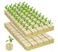 ReachMall Rock Wool Cubes, Rock Wool Grow Cubes Starter Growing Soilless Cultivation Substrate for Plant Growth(40 * 40 * 40mm)