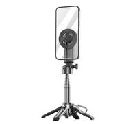 ReachMall Selfie Tripod, Portable Aluminum Alloy with Fill Light & Wireless Remote, Retractable for iPhone Android