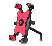 ReachMall Shockproof Phone Holder, Electric Vehicle Battery Motorcycle Riding Navigation Bracket, 360° Rotatable One-Handed Phone Mount(Black)