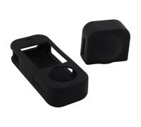 ReachMall Silicone Case For Insta360 X4 Air, Protective Cover with Lens Hood, Shockproof Soft Skin, Enhanced Grip, Black