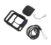 ReachMall Silicone Protective Case for Hero 13 Black, Soft Sleeve with Lanyard Lens Cap Hook, Shockproof Cover