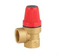 ReachMall System Boiler Safety Pressure-Relief Valve, Diaphragm Brass Safety Valve, 1/2 Inch-Pressure Level 3 Bar To 6 Bar Drain Valve(6bar)
