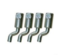 ReachMall Throttle Cables Wire Stops For Lawnmower, Z Cable End For For Lawn Mowers, Dog Leg Z Cable End With Single Hole Fixing Upto 2Mm Cable(4pcs)