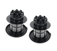 ReachMall Washable Cyclonic Filter for Vacuum Cleaners, Compatible with Relaxx'x ProSilence, GS-50, ProPerform & Zoo'o Series, 205 mm Diameter, Black(2 PACK)