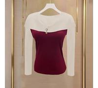 ReachMall Womens Knitted Sweater, V Neck Long Sleeve Polyester Pullover, Soft Microelastic Top for Casual Daily Wear Style