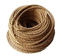 REACHYEA 2 * 0.75mm2 Edison Vintage Electrical Wire Rope Twisted Wire Retro Textile Braided Cable Pendant Light Wire Lamp Cord