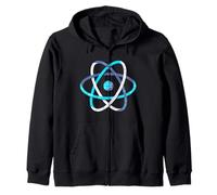 React.js Logo JavaScript JS Programmer Software Engineer Zip Hoodie