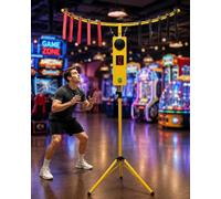 Reaction Game Adjustable-Height Reflex Training Machine | Portable for Indoor and Outdoor Use | Powered by 110-240V AC or 12V Battery Supply