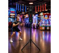 Reaction Game Adjustable-Height Reflex Training Machine | Portable for Indoor and Outdoor Use | Powered by 110-240V AC or 12V Battery Supply