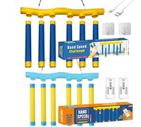 Reaction Game - Catching Sticks Trainer, Hand Speed Challenge Toy, Reflex Training Device, Adjustable Three Speed Control | Hand Eye Coordination Practice Educational Activity For Kids Teens Adults