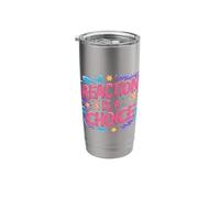 Reaction is A Choice Calm Wise Mindset - Stainless Steel Insulated Tumbler