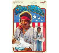 SUPER7 Jimi Hendrix Festival - Jimi Hendrix Action Figure 9.5 cm with Classic Collectible Accessories and Retro Toys