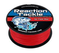 Reaction Tackle Braided Fishing Line NO Fade Red 6LB 150yd