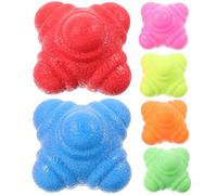 Reaction Training Ball 5.5cm Tpr Hexagonal 6pcs for Women Football