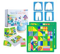 Reaction Training Board Game Dual Player Mode Wear Resist Graphic Color Matching Reusable Thinking Puzzle Toy Shape Educational for Family Gatherings Travel Outdoor Excitement Activities