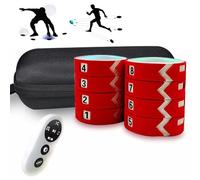 Reaction Training Light, Agile Reaction Speed Training Device with Remote Control, 4 Modes Hand-Eye Coordination Training, for (3/4/6/8/10 Bulbs Optional)