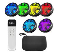 Reaction Training Lights, 6 Modes 6Pcs Sports Agility Lights with Type C Charging Sports Reaction Time Quick Response Training Lights for Athletes Trainers Fitness Trainers