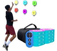 Reaction Training Lights - Remote Control Fitness Lamp for Hand-Eye Coordination, 4 Modes, 270° Viewing Angle, 10cm Sensing Distance