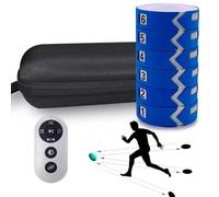 Reaction Training Lights, Smart Agility System with Remote Control, 6 Lights, 4 Training Modes & 4 Light Colours, Reflex Speed Trainer for Football Boxing Fitness, 10m Range