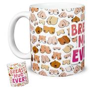 Reactive Brands MUGEMS Breast Mug Ever! - Funny Rude Gifts, Sex Joke Mens Womens Novelty Gift Printed Tea Coffee for Husband Boyfriend