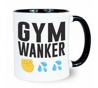 Reactive Brands MUGEMS Gym Wanker Mug - Funny Gym Fitness Gifts, Dishwasher Safe Premium Mugs Novelty Cup, Secret Santa, Christmas Fathers Day Boyfriend Gift Idea for Bodybuilder