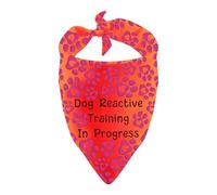Reactive Dog Bandana Training In Progress Dog Scarf Therapy Dog Birthday Gift (Training In Progress)