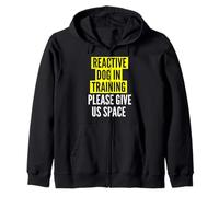 Reactive Dog In Training & Nervous Dog Owners - BOTH SIDES Zip Hoodie