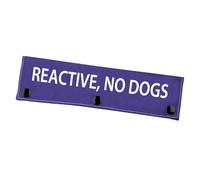 Reactive Dog Leash Sleeve Reactive No Dogs Leash Wrap Social Distancing Gift (Reactive No Dogs)