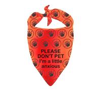 Reactive Dogs Bandana Please Don't Pet I'm A Little Anxious Dog Bandana for Nervous Dog Gift (A Little Anxious)