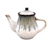 Reactive Glaze Stoneware Tea Pot 1200Ml 6-Cup Artisan Teapot Coffee Pot Kitchen