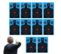 Reactive Targets, 10 Pieces White Splash 46 x 30 cm | High Visibility Paper - for Outdoor Practice Competition Yard Training Daily Group Activity Recreation Children
