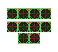 Reactive Targets - 20 Centimeters Bright Fluorescent Adhesive Paper, 10 Pieces of Paper Targets, for Garden, Adults, Women, Men,