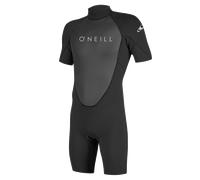 O'Neill Wetsuits Men's Reactor-2 2mm Back Zip Spring Wetsuit, Black/Black, M