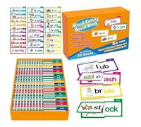 Read And Rhyme Flashcard Set - Interactive Word Families Learning Cards With Engaging Design For Phonics Practice And Vocabulary Development, Fun Educational Tool For Early Reading Skills | Kids