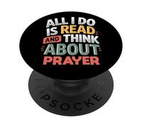 Read and Think About Prayer | Faith & Book Lover PopSockets Adhesive PopGrip