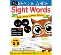 Read and Write Reading Intervention Elementary Workbook: 40 More Sight Words Set 2: Teaching Reading Fluency Sentence Structure Elementary Workbook ... Word Reading Intervention Resources Series)