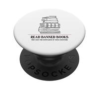 Read Banned Books (Bookworm Rebel Statement) PopSockets Adhesive PopGrip