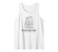 Read Banned Books (Bookworm Rebel Statement) Tank Top