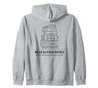 Read Banned Books (Bookworm Rebel Statement) Zip Hoodie