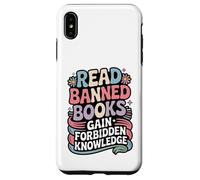 Read Banned Books Gain Forbidden Knowledge Book Enthusiasts Case for iPhone XS Max