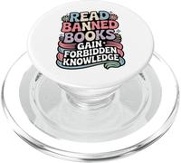 Read Banned Books Gain Forbidden Knowledge Book Enthusiasts PopSockets PopGrip for MagSafe