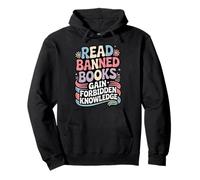 Read Banned Books Gain Forbidden Knowledge Book Enthusiasts Pullover Hoodie