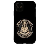 Read Banned Books Gain Forbidden Knowledge Funny Skeleton Case for iPhone 11