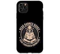 Read Banned Books Gain Forbidden Knowledge Funny Skeleton Case for iPhone 11 Pro Max