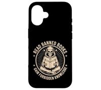 Read Banned Books Gain Forbidden Knowledge Funny Skeleton Case for iPhone 16