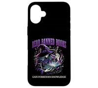 Read Banned Books Gained Forbidden Knowledge Funny Sorceress Case for iPhone 16 Plus