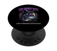 Read Banned Books Gained Forbidden Knowledge Funny Sorceress PopSockets Adhesive PopGrip